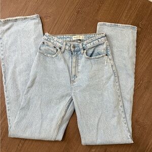 Abercrombie & Fitch Light Wash Straight Leg Jeans